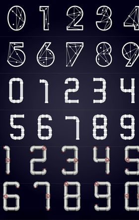 卡通数字