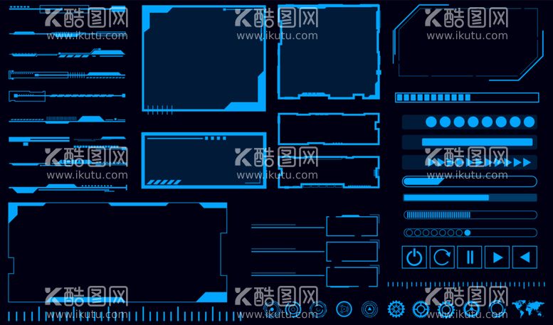 编号：24885912110109082081【酷图网】源文件下载-网络科技边框