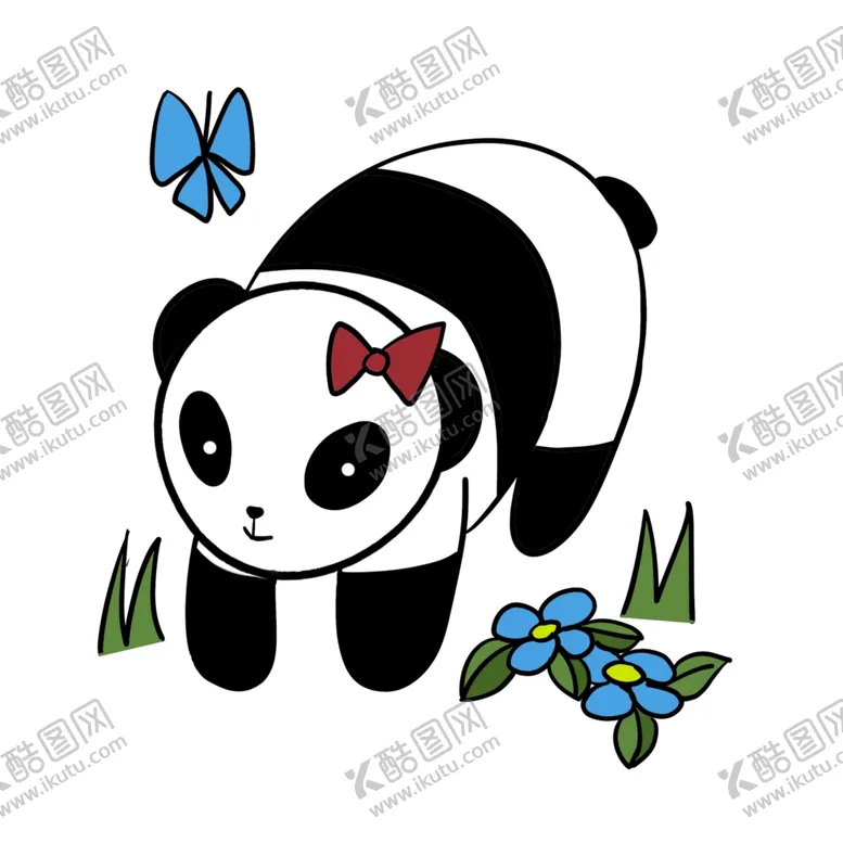 编号：77555205032105363710【酷图网】源文件下载-熊猫插画