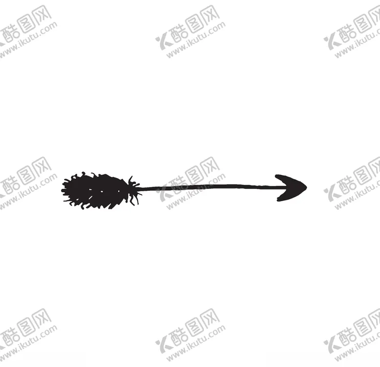 编号：61224306280137044325【酷图网】源文件下载-黑白手绘箭头