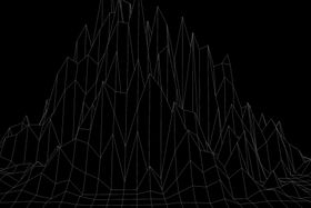 抽象网格山丘地形