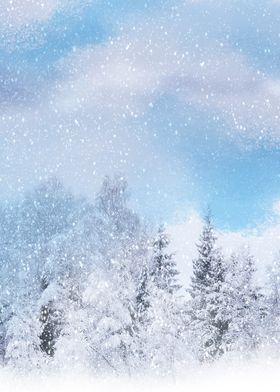 大雪纷飞