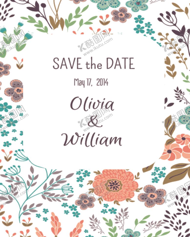 编号：95593410100924156774【酷图网】源文件下载-北欧创意森系花纹图案