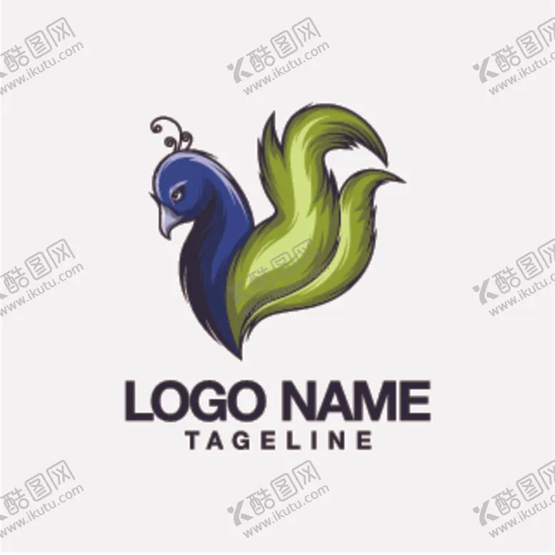 编号：84053606271025458579【酷图网】源文件下载-孔雀logo