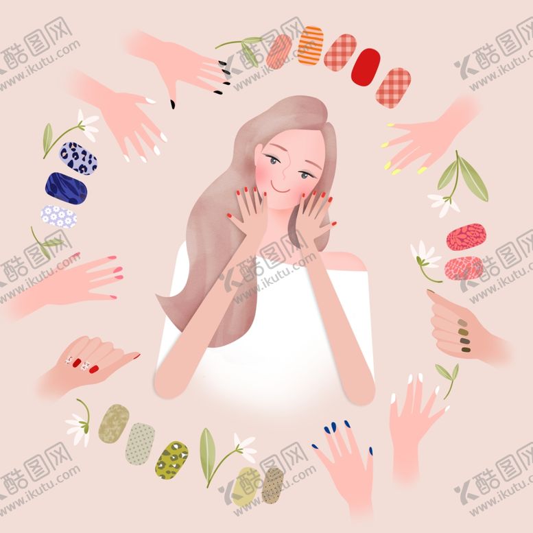编号：43297007091958497101【酷图网】源文件下载-手绘少女