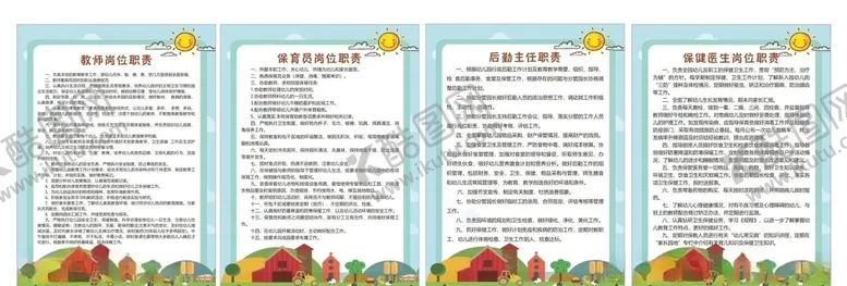 编号：73046704061543137685【酷图网】源文件下载-幼儿园制度展板