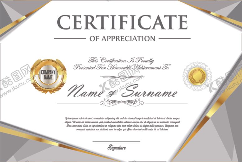 编号：52415007051150315389【酷图网】源文件下载-证书