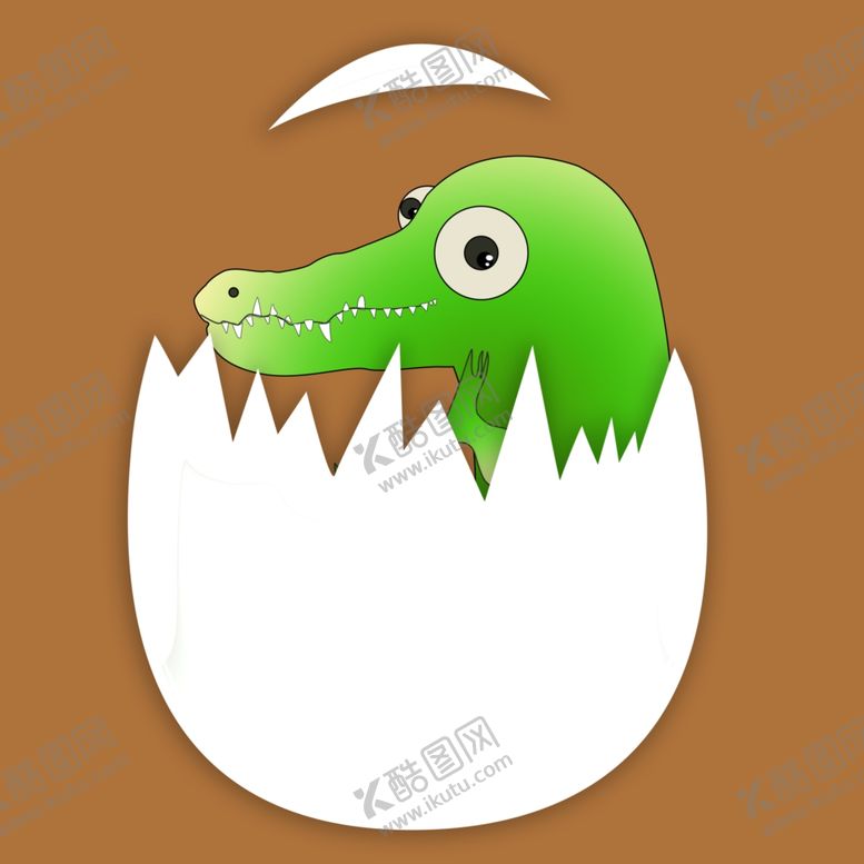 编号：92055303071954532890【酷图网】源文件下载-卡通鳄鱼插画