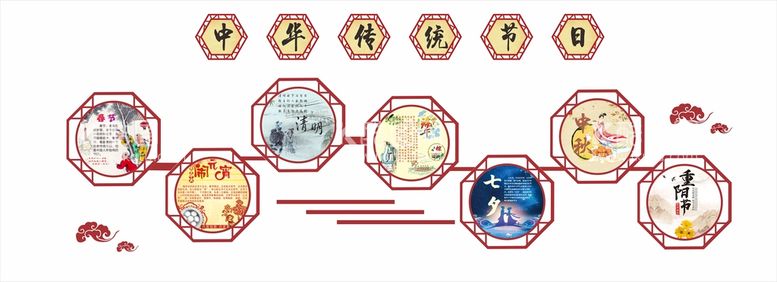 编号：68539812230455157056【酷图网】源文件下载-传统文化墙