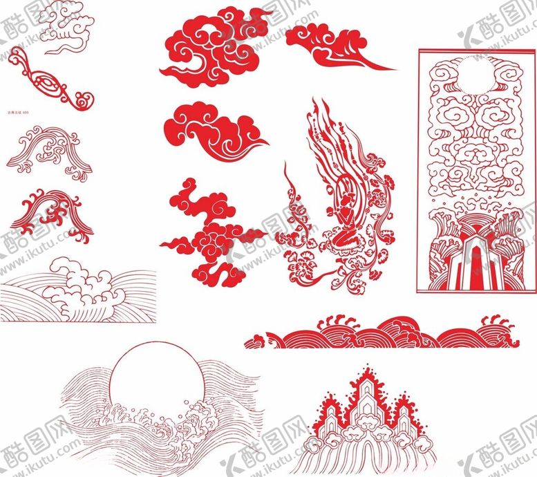 编号：91030102211630132782【酷图网】源文件下载-云纹祥云