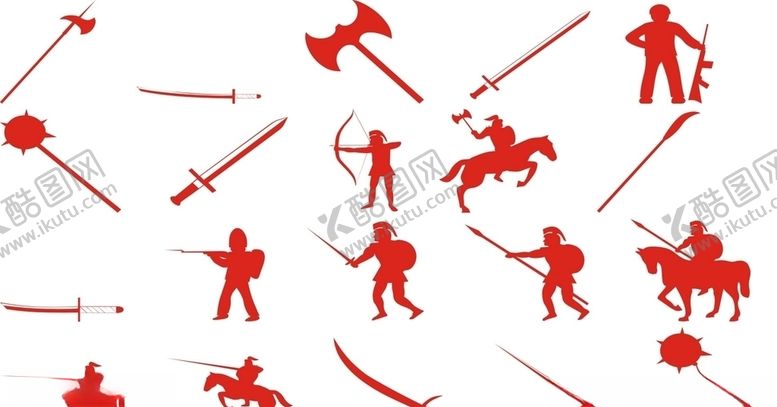 编号：49052809271703087798【酷图网】源文件下载-骑士剪影