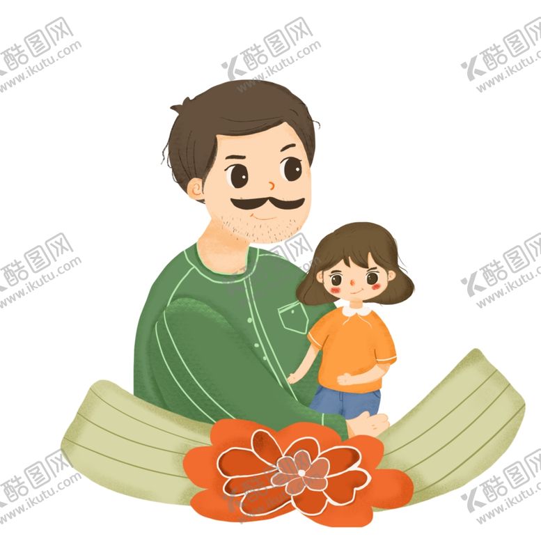 编号：53026910172217017037【酷图网】源文件下载-父亲节插画