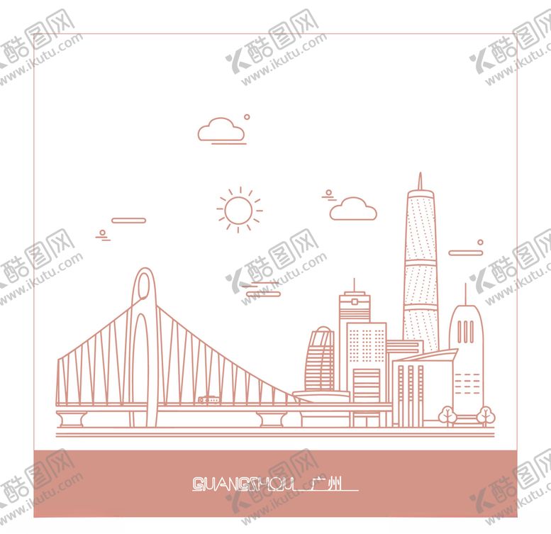 编号：24281007132218225898【酷图网】源文件下载-线条城市