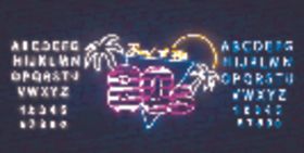 霓虹灯字母