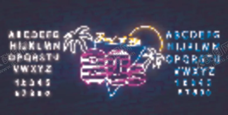 编号：62322506251451558688【酷图网】源文件下载-霓虹灯字母
