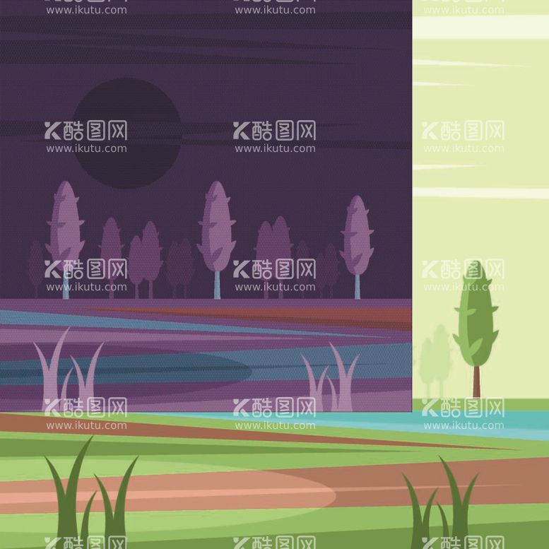 编号：94650812021908062856【酷图网】源文件下载-河流草地