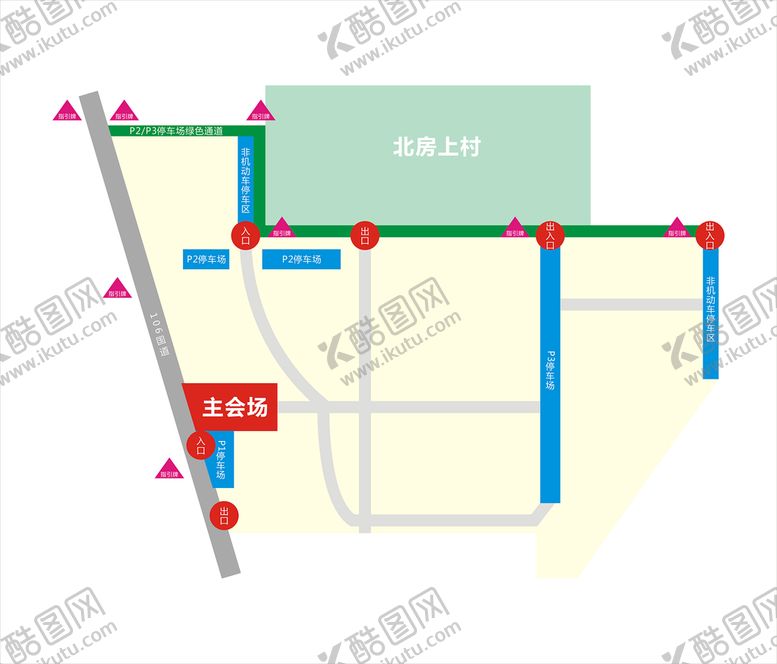 编号：93818302122328265198【酷图网】源文件下载-会场停车场布置图