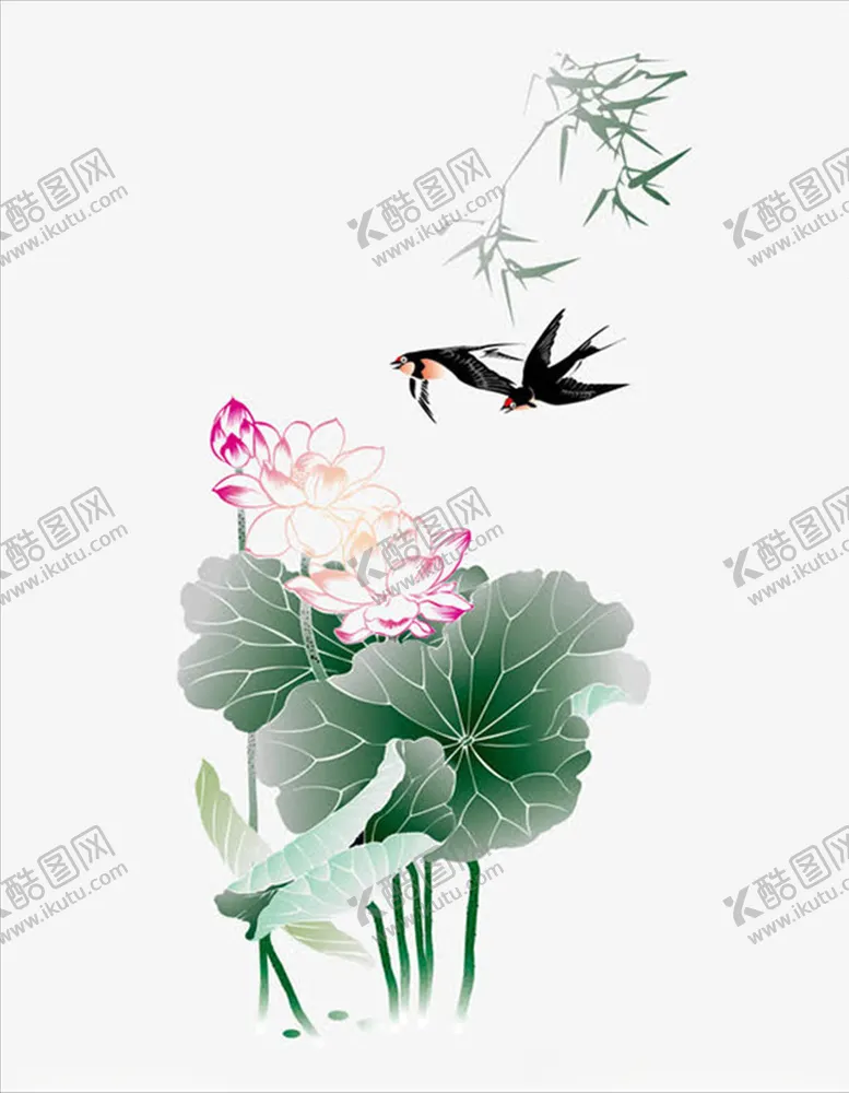 编号：64783909201107254919【酷图网】源文件下载-中国风荷花