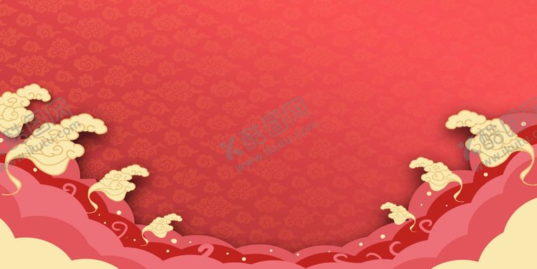 编号：49475210192357595906【酷图网】源文件下载-喜庆红色新年背景