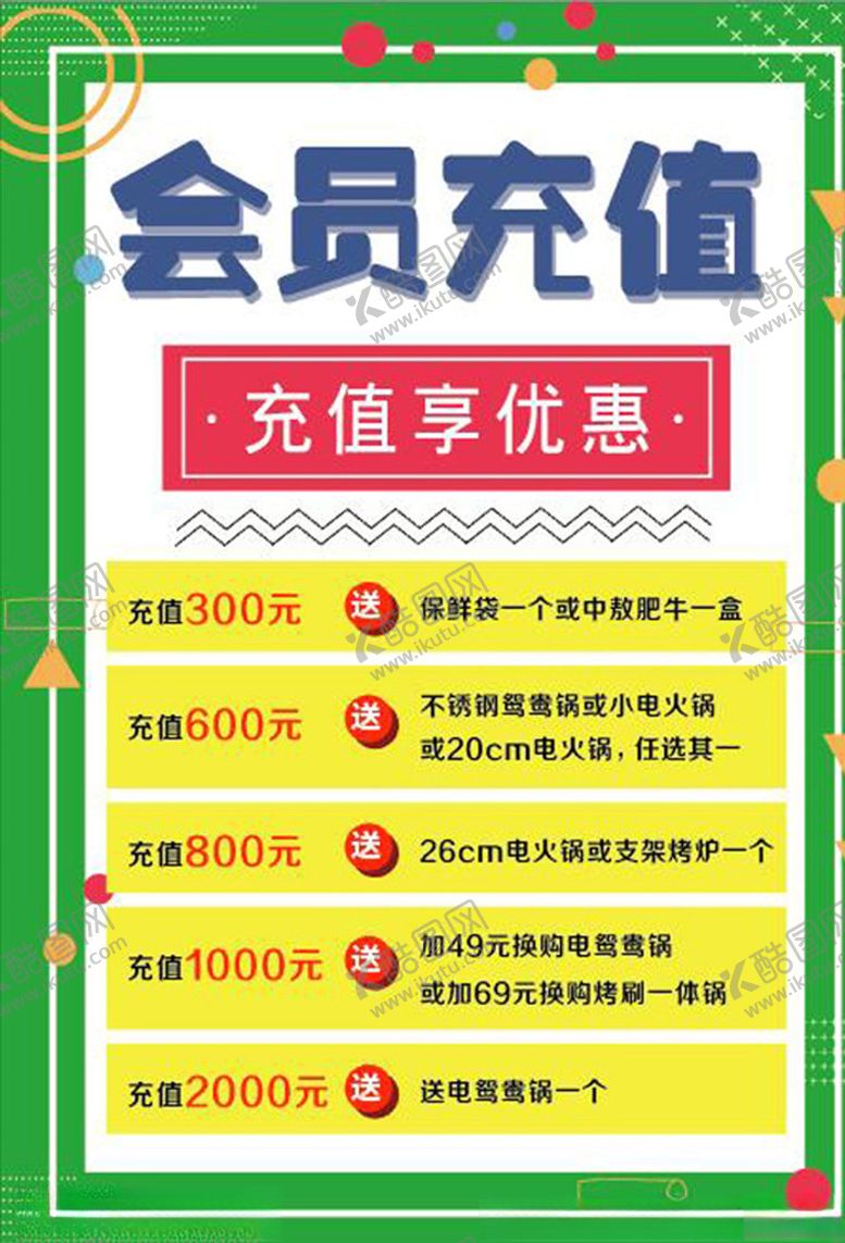 编号：54516805080712271657【酷图网】源文件下载-会员充值活动宣传展板