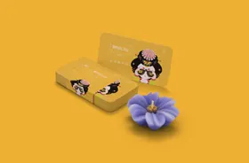 圆角名片样机银行卡包装包装房卡包装