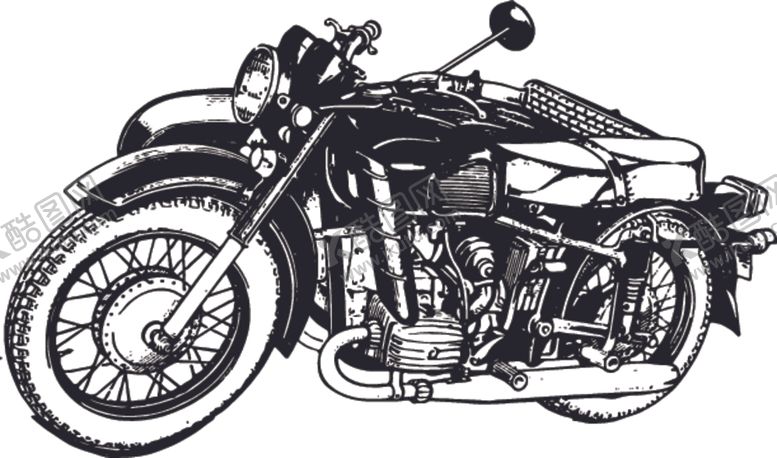 编号：88615610080338245287【酷图网】源文件下载-手绘摩托赛车