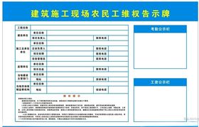 工地 农民工维权 牌
