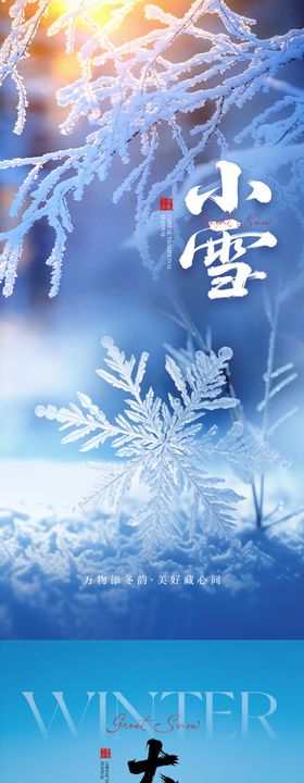 小雪大雪系列海报