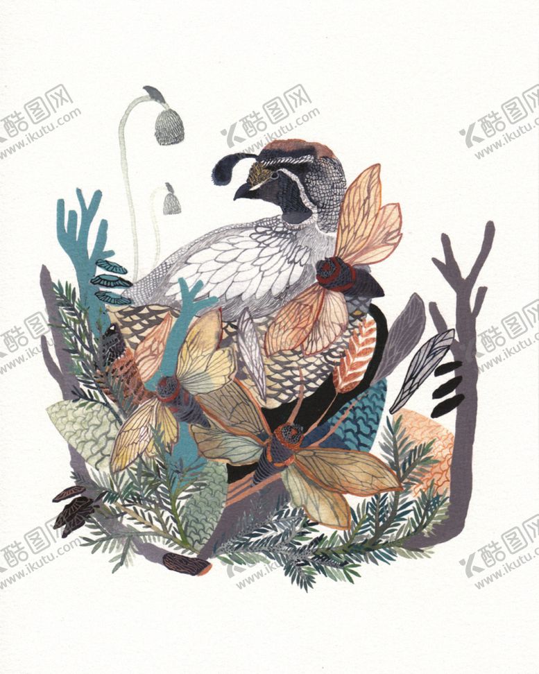 编号：99601506180925003139【酷图网】源文件下载-北欧风格淡色水彩画
