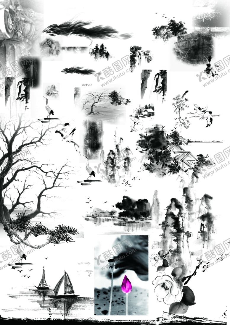 编号：34669705130234576064【酷图网】源文件下载-水墨山水