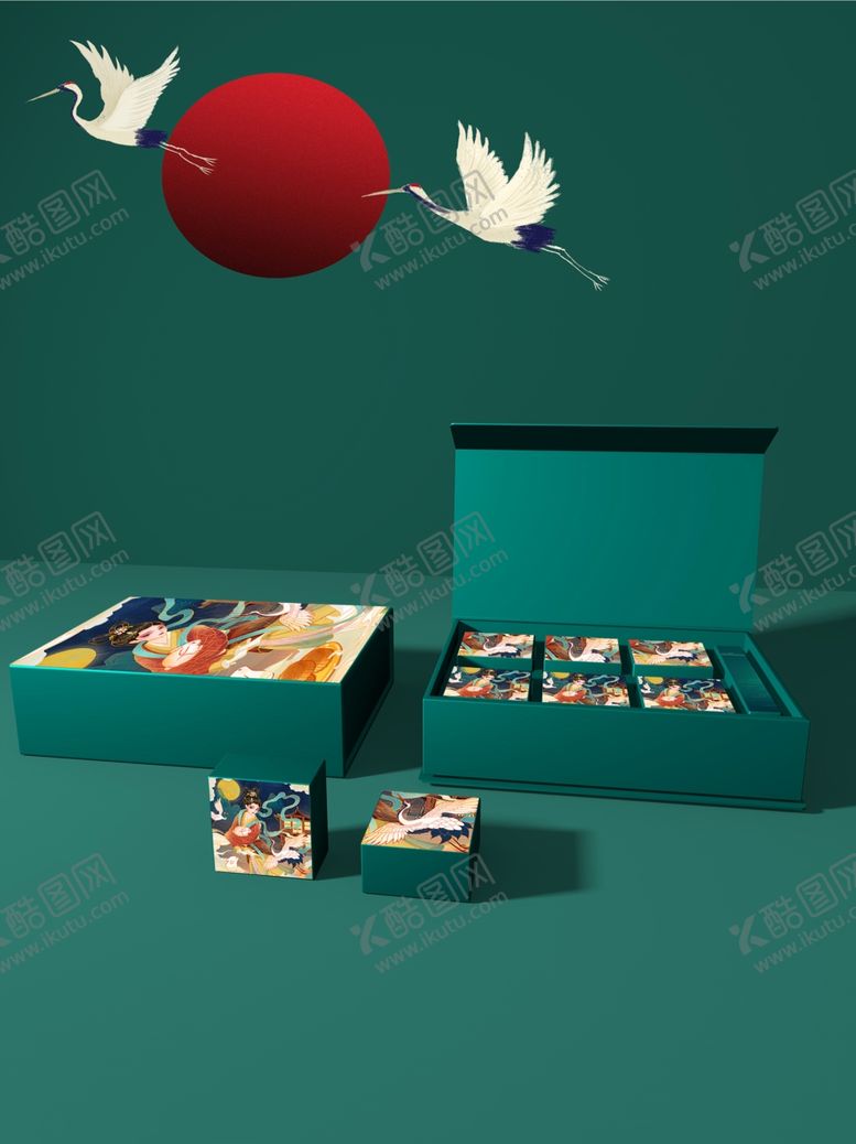 编号：16835712062356221325【酷图网】源文件下载-月饼礼盒素材
