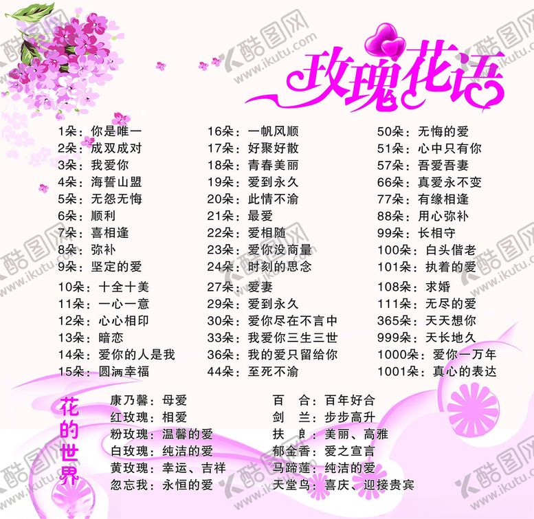 编号：12491804190927448254【酷图网】源文件下载-玫瑰花语