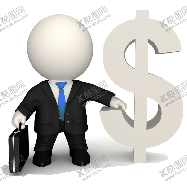 编号：93104004231959391896【酷图网】源文件下载-金融3D小人素材