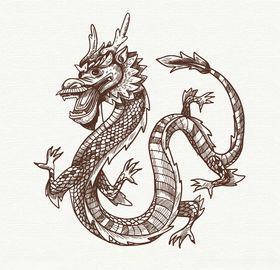 龙年红包祥龙中国龙