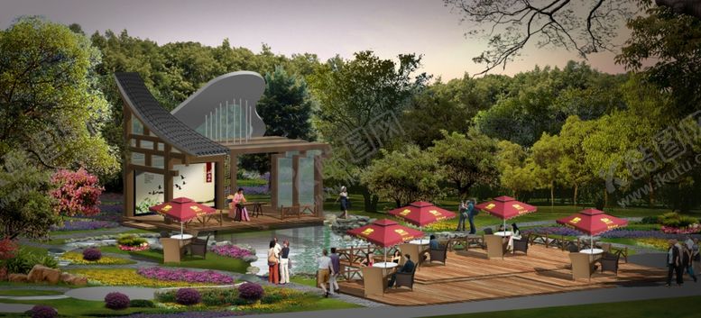 编号：23998610131802431410【酷图网】源文件下载-乌尤村香约农庄演艺台设计效果图