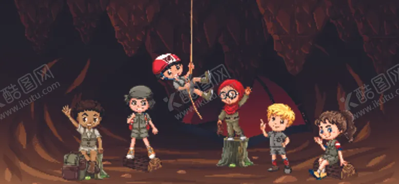 编号：24865409120234042531【酷图网】源文件下载-卡通野营儿童