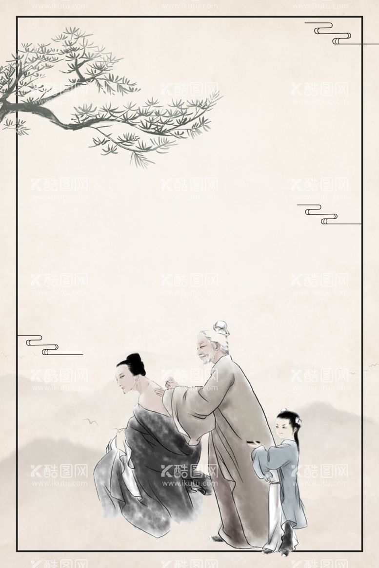 编号：93007112091657162496【酷图网】源文件下载-山水画背景