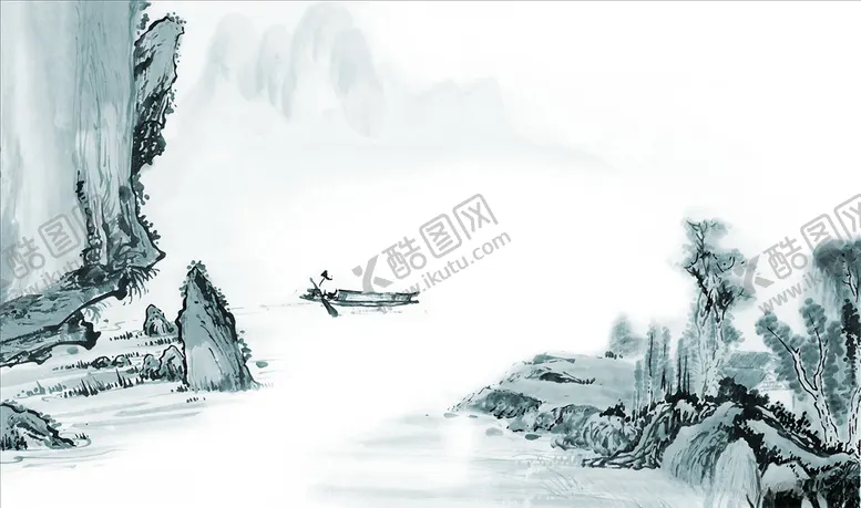 编号：77783704170949408218【酷图网】源文件下载-水墨电视背景墙