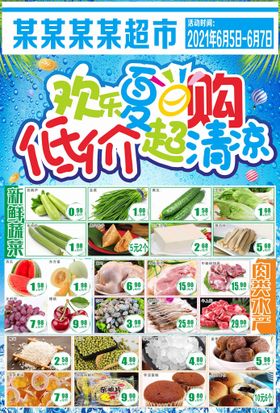 小清新冰淇淋牛奶宣传展板海报夏日DIY夏季欢乐购