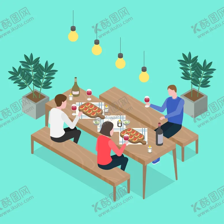 编号：94730509162008237639【酷图网】源文件下载-餐饮插画