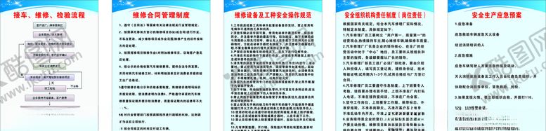 编号：82323410180454501505【酷图网】源文件下载-汽车维修保养制度牌