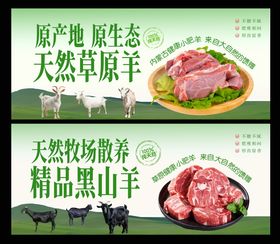 羊肉美食宣传海报展板