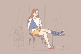 简约人物生活形象插画