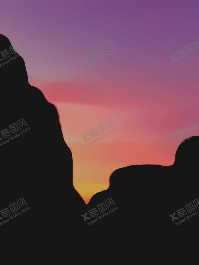 编号：93809810060343023967【酷图网】源文件下载-群山晚霞天空云彩风景