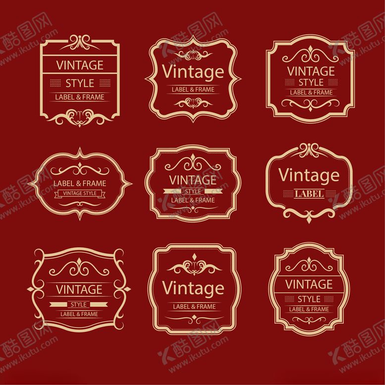 编号：69219404011543562562【酷图网】源文件下载-复古边框