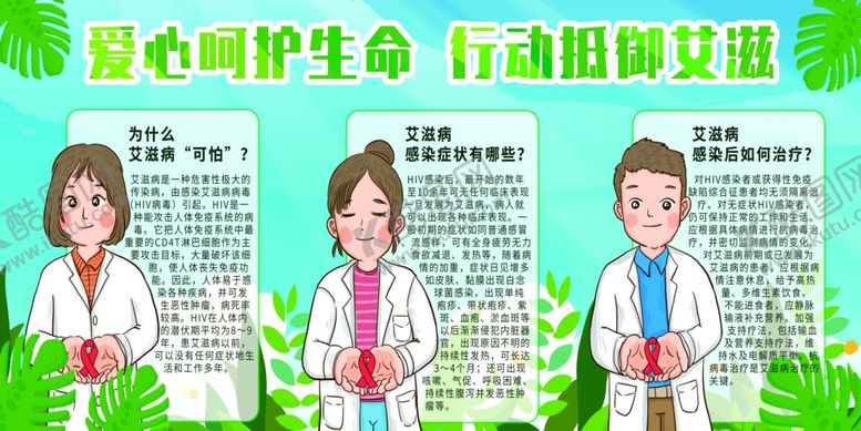 编号：93075901221330272732【酷图网】源文件下载-艾滋病宣传展板