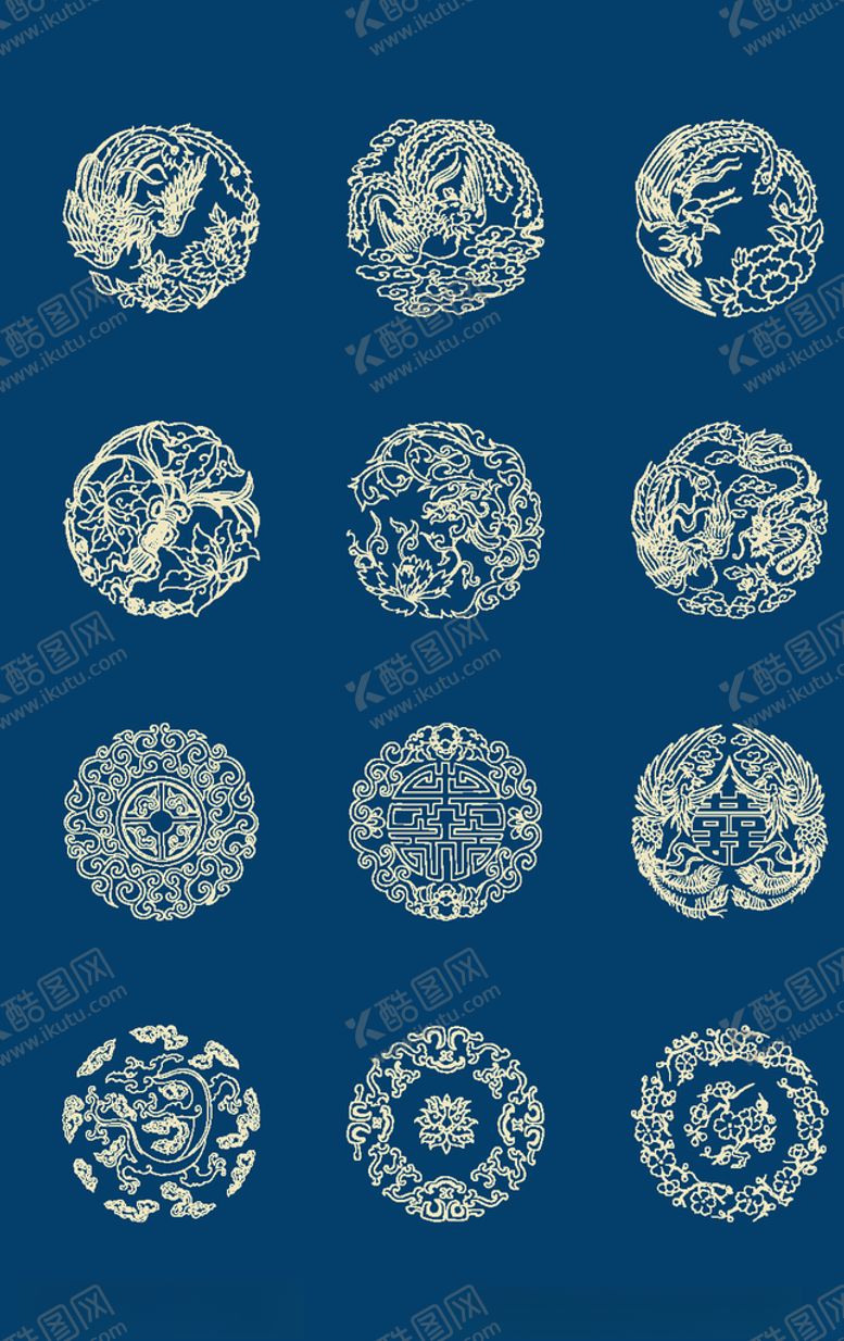 编号：84016805041322556153【酷图网】源文件下载-中国风花纹