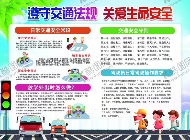 编号：63582710051356286886【酷图网】源文件下载-交通安全宣传海报