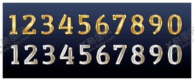 编号：89063109250249515192【酷图网】源文件下载-金色数字