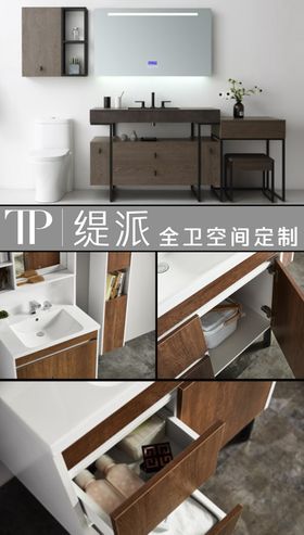 缇派浴室家具宣传设计图